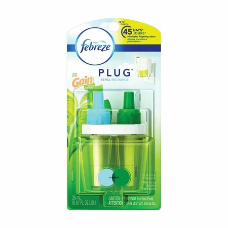 FEBREZE PLUG 74903 Scented Air Freshener, 0.87 oz, Gain Original, 50 days-Day Freshness 32008